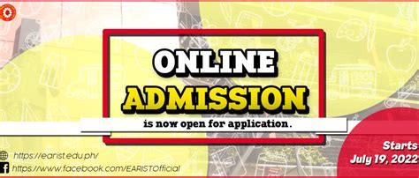 EARIST ONLINE ADMISSION 2022 – EARIST OFFICIAL.